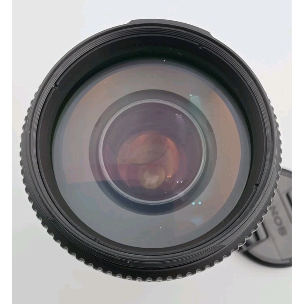 Sony N50 75-300mm F4.5-5.6  SAL75300 A-Mount Zoom Lens W/Hoya Filter And Caps